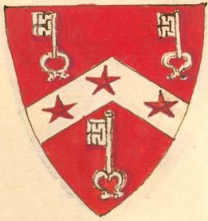 Arms (crest) of Matthew Parker
