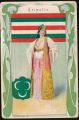 Arms, Flags and Folk Costume trade card