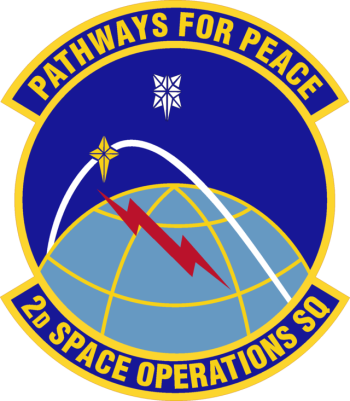 Coat of arms (crest) of the 2nd Space Operations Squadron, US Air Force