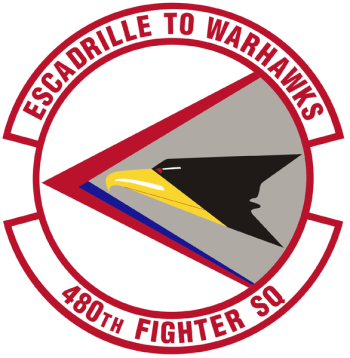 Coat of arms (crest) of the 480th Fighter Squadron, US Air Force