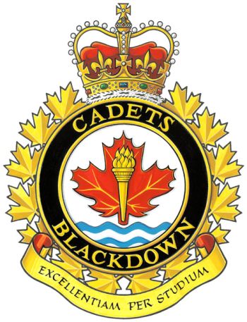 Coat of arms (crest) of the Blackdown Cadet Training Centre, Canada