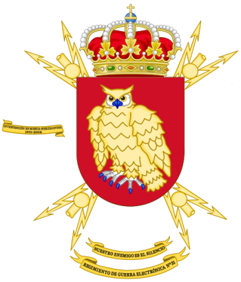 Coat of arms (crest) of the Electronic Warfare Regiment No 31, Spanish Army