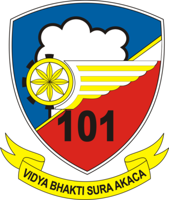 Coat of arms (crest) of the Squadron 101, Indonesian Air Force