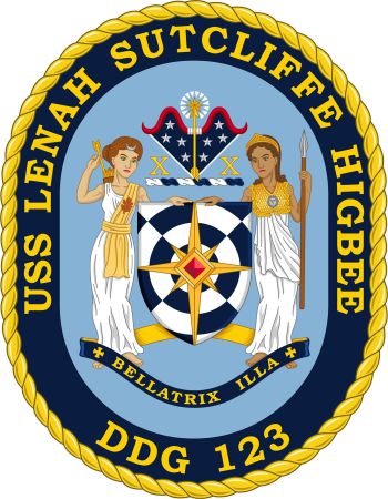 Coat of arms (crest) of the USS Lenah Sutcliffe Higbee (DDG-123)