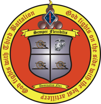 Coat of arms (crest) of the 3rd Battalion, 11th Marines, USMC