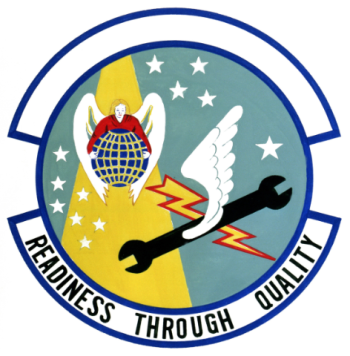 Coat of arms (crest) of the 741st Consolidated Aircraft Maintenance Squadron, US Air Force