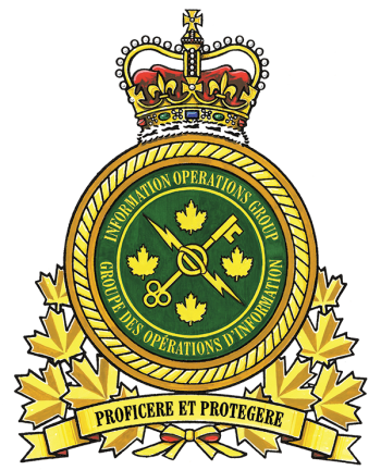 Coat of arms (crest) of the Canadian Forces Information Operations Group, Canada