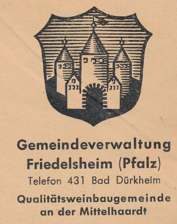 Wappen von Friedelsheim/Coat of arms (crest) of Friedelsheim