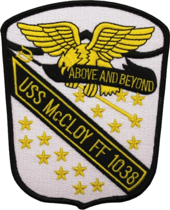 Coat of arms (crest) of the Frigate USS McCloy (FF-1038)