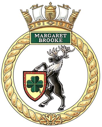 Coat of arms (crest) of the HMCS Margaret Brooke, Royal Canadian Navy