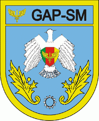 Coat of arms (crest) of the Santa Maria Support Group, Brazilian Air Force