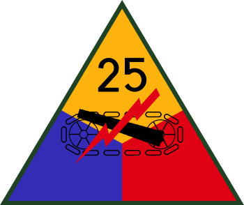 Coat of arms (crest) of 25th Armored Division (Phantom Unit), US Army