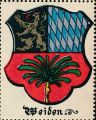 Wappen von Weiden in der Oberpfalz/ Arms of Weiden in der Oberpfalz
