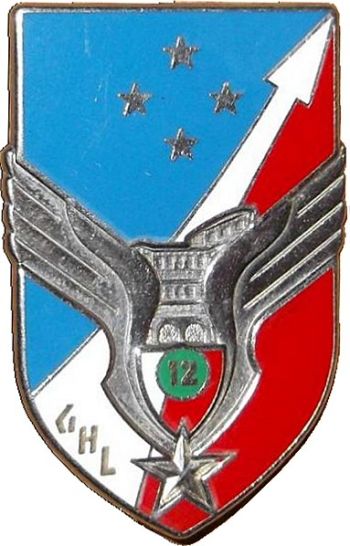 Coat of arms (crest) of the 12th Light Helicopter Group, French Army