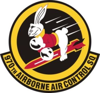 Coat of arms (crest) of the 970th Airborne Air Control Squadron, US Air Force