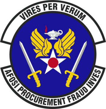 Coat of arms (crest) of the Air Force Office of Special Investigations Office of Procurement Fraud Investigations, US Air Force