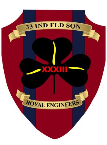 Coat of arms (crest) of the 33 Indenpendent Field Squadron, RE, British Army