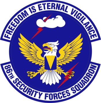 Coat of arms (crest) of the 86th Security Forces Squadron, US Air Force