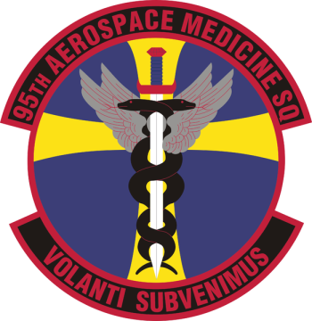 Coat of arms (crest) of the 95th Aerospace Medicine Squadron, US Air Force
