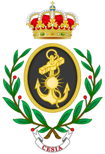 Coat of arms (crest) of the Higher Military Logistics Studies Center of the Navy, Spanish Navy