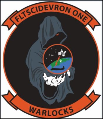 Coat of arms (crest) of the Scientific Development Squadron 1 (VXS-1) Warlocks, US Navy