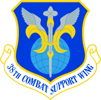 Coat of arms (crest) of the 38th Combat Support Wing, US Air Force