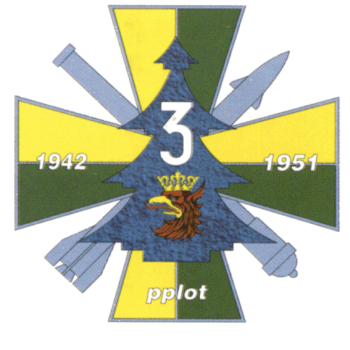 Coat of arms (crest) of the 3rd Anti-Aircraft Artillery Regiment Colonel Włodzimierz Ludwig, Polish Army