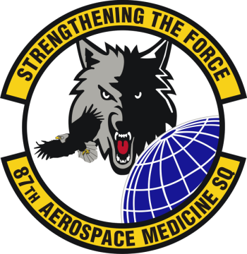 Coat of arms (crest) of the 87th Aerospace Medicine Squadron, US Air Force
