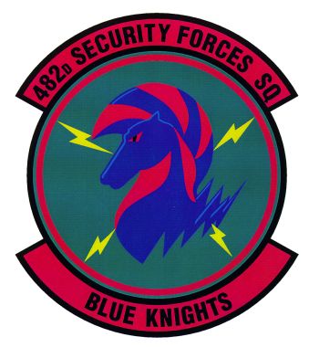 Coat of arms (crest) of the 482nd Security Forces Squadron, US Air Force