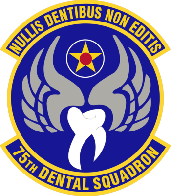Coat of arms (crest) of the 75th Dental Squadron, US Air Force