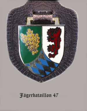Coat of arms (crest) of the Jaeger Battalion 47, German Army