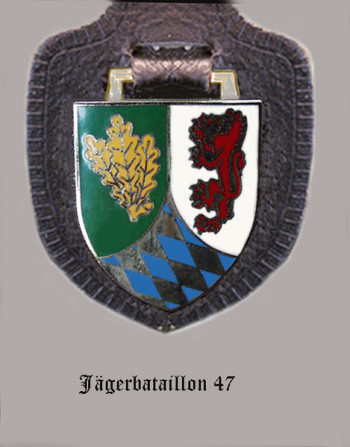 Blason de Jaeger Battalion 47, German Army/Arms (crest) of Jaeger Battalion 47, German Army