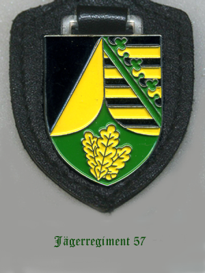 Coat of arms (crest) of the Jaeger Regiment 57, German Army
