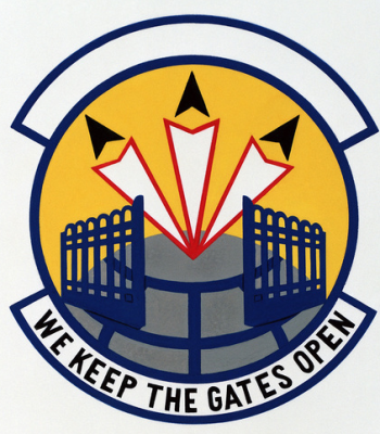 Coat of arms (crest) of the 435th Organizational Maintenance Squadron, US Air Force