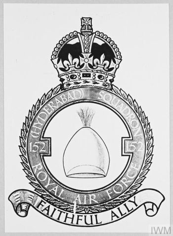 Coat of arms (crest) of the No 152 (Hyderabad) Squadron, Royal Air Force