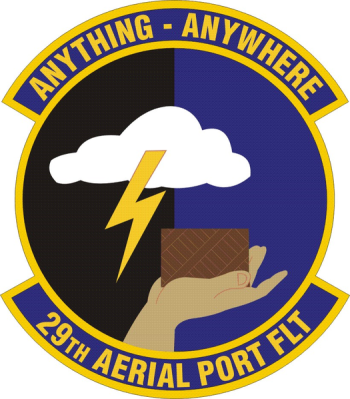 Coat of arms (crest) of the 29th Aerial Port Flight, US Air Force