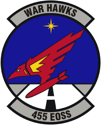 Coat of arms (crest) of the 455th Expeditionary Operations Support Squadron, US Air Force