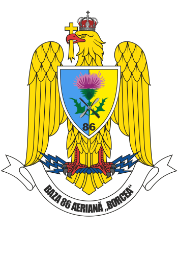 Coat of arms (crest) of the 86th Air Base Borcea, Romanian Air Force