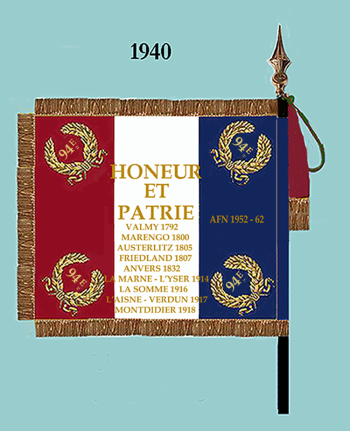 Coat of arms (crest) of 94th Infantry Regiment, French Army