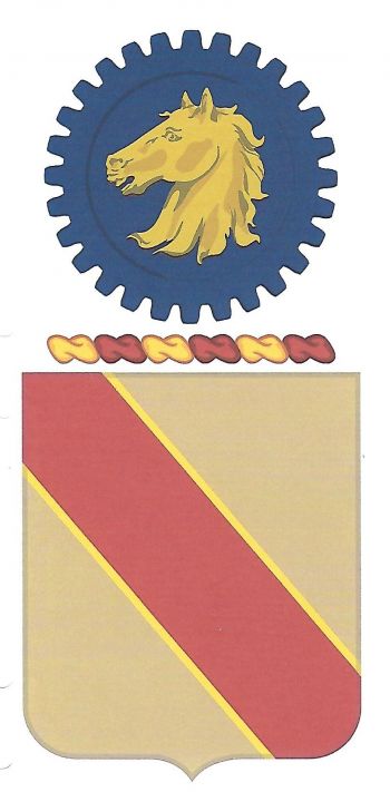 Coat of arms (crest) of 2nd Support Battalion, US Army