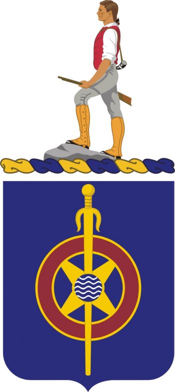 Coat of arms (crest) of 354th Transportation Battalion, US Army