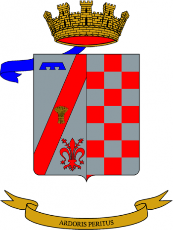 Coat of arms (crest) of the 3rd Self-Propelled Field Artillery Group Pastrengo, Italian Army