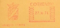 Wapen van Cothen/Arms (crest) of Cothen
