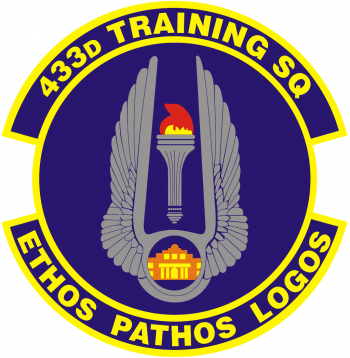 Coat of arms (crest) of the 433rd Training Squadron, US Air Force