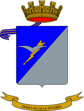 Coat of arms (crest) of the Folgore Logistics Battalion, Italian Army
