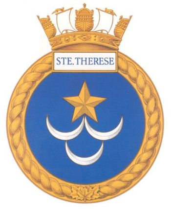 Coat of arms (crest) of the HMCS Ste. Therese, Royal Canadian Navy