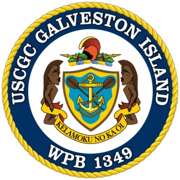 Coat of arms (crest) of the USCGC Galveston Island (WPB-1349)