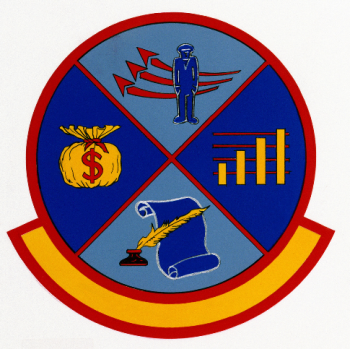 Coat of arms (crest) of the 24th Comptroller Squadron, US Air Force