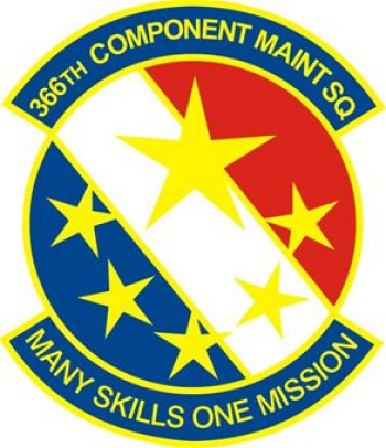 Coat of arms (crest) of the 366th Component Maintenance Squadron, US Air Force