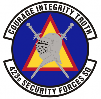 Coat of arms (crest) of the 423rd Security Forces Squadron, US Air Force